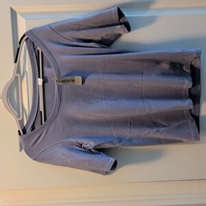 Chico's Heather Gray Short Sleeve Tee